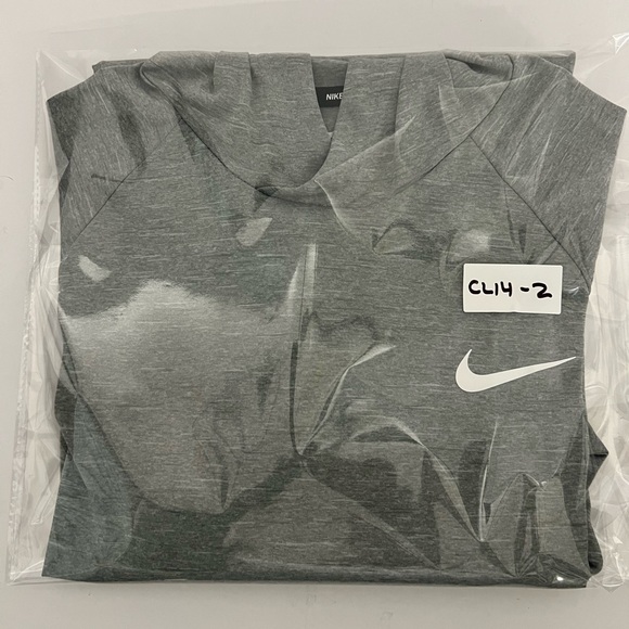 Nike-  Swim Hoodie - Mens - Gray - 100% Polyester - Dri-Fit - UPF 40+ - Picture 12 of 12